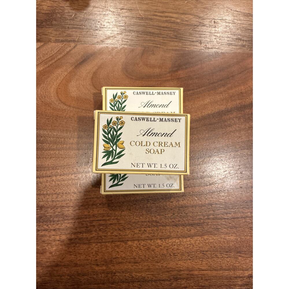 Caswell-Massey Almond Cold Cream Soap, Vintage, 3 Bars, 1.5 oz Each